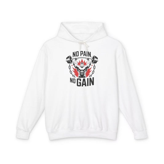 No Pain No Gain Fitness Hoodie, Gym Hoodie, Workout Apparel, Motivational Hoodie, Fitness Gift, Exercise Clothing
