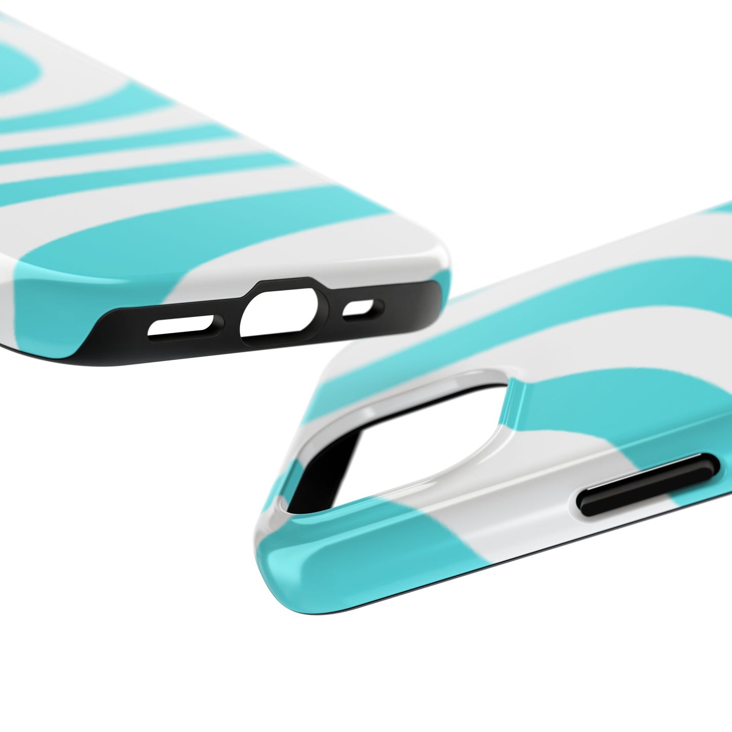 Stylish Tough Phone Case – Modern Wave Design, Shockproof & Durable